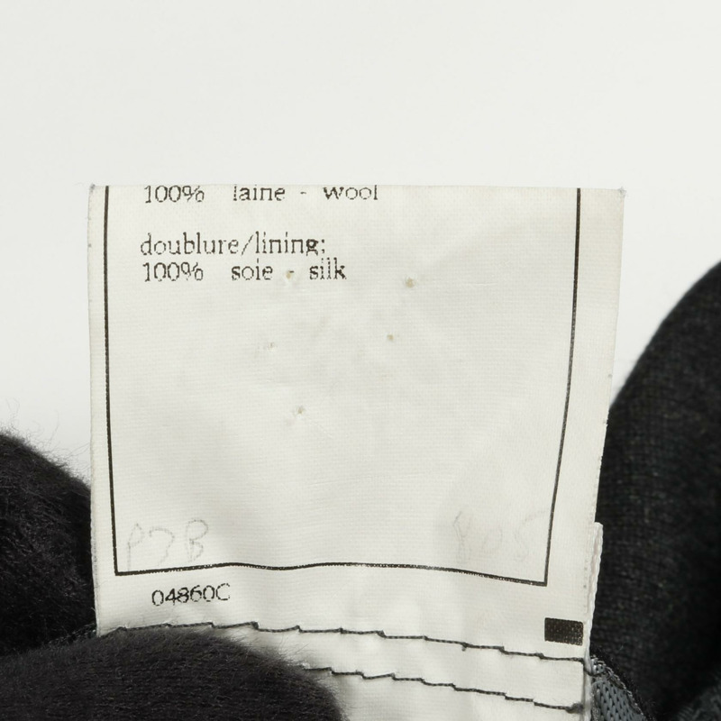 香奈兒 CC 標誌紐扣修身外套 羊毛 灰色 40 碼 二手 女款-4