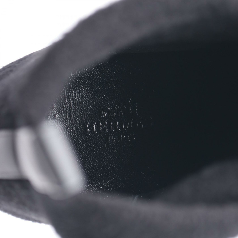 愛馬仕靴子鞋皮革面料黑色二手女式靴子尺寸 38-4