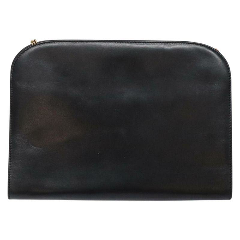 【日本直送】Salvatore Ferragamo Gancini 鏈條單肩包 皮革 黑金色 正品 134769-1