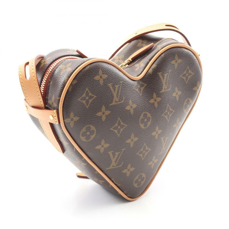 LOUIS VUITTON Sac Coeur 單肩包 M57456 Monogram 帆布 棕色 二手 女士 LV-1