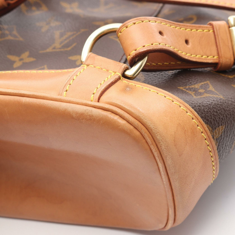 LOUIS VUITTON Montsouris 中型背包 M51136 Monogram 帆布棕色二手女士 LV-9