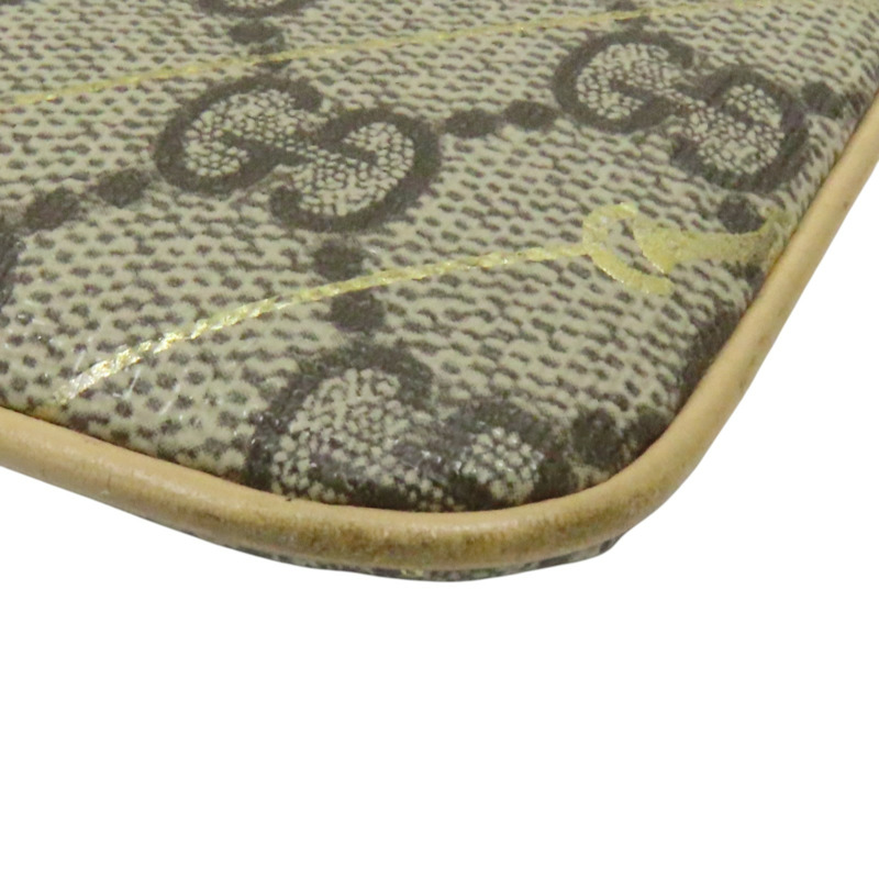 烏木色 GG Supreme 緹花帆布 Horsebit 零錢包 774340-8