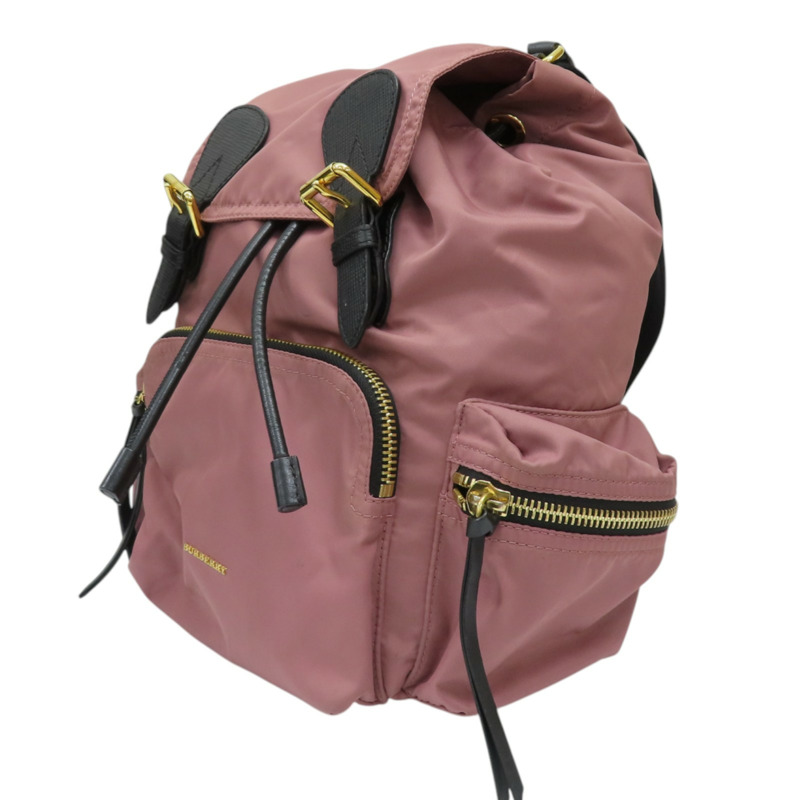 粉紅色 黑色 尼龍 rucksack 後背包 4020959-2