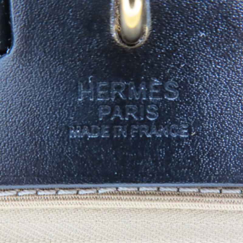 卡其色 帆布 Herbag Zip 31 肩背包 B刻 (無鎖頭) 金扣【HERMES 愛馬仕】-6