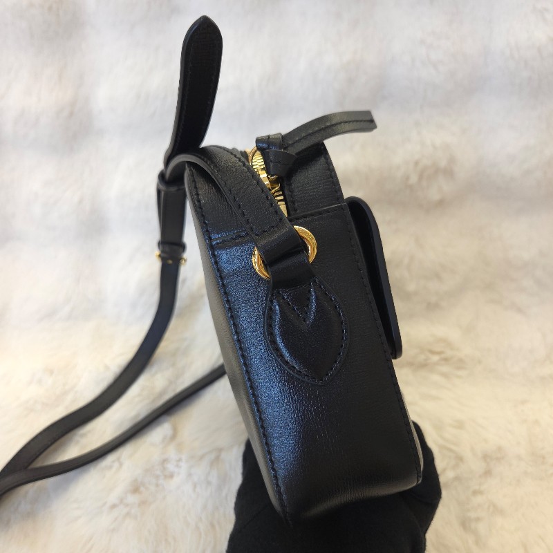 Gucci Horsebit 1955 相機包 黑金-6