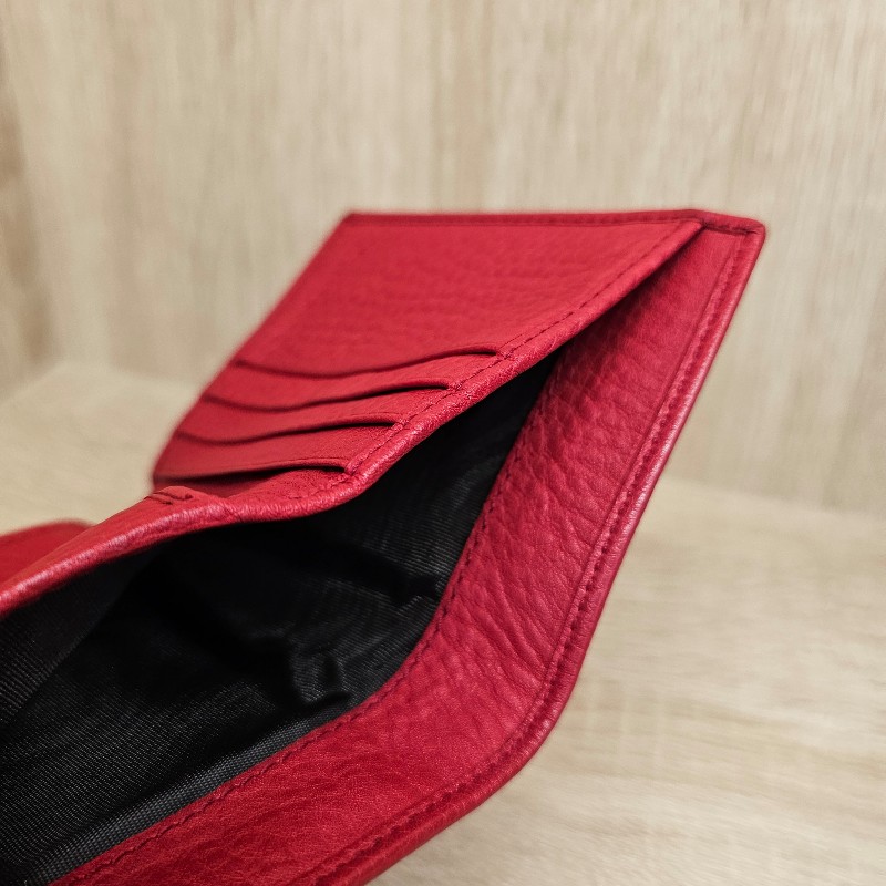 [絕版品出清❣️] Gucci Soho 紅牛皮三折短夾-8