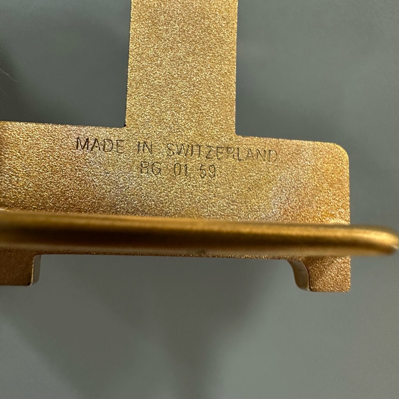 Hermes 大象灰拼黑玫瑰金釦雙色皮帶 70cm-13