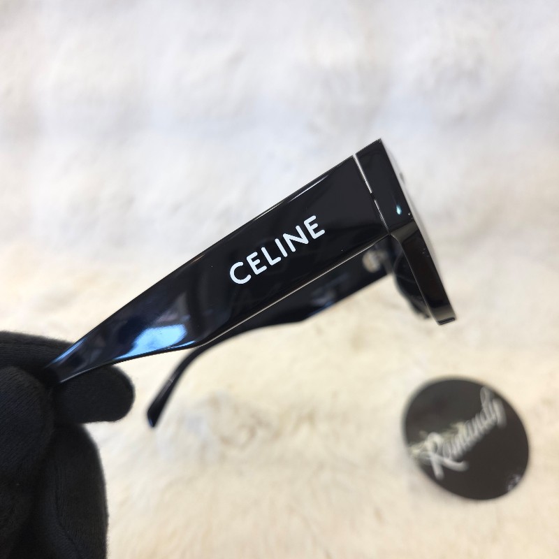 Celine 黑框墨鏡 附眼鏡包可背帶-3