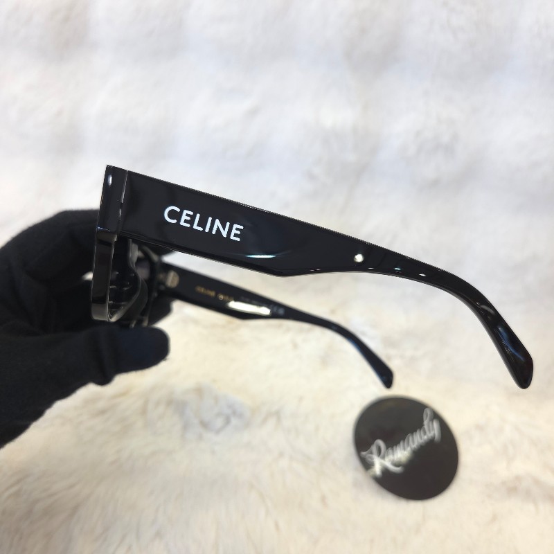 Celine 黑框墨鏡 附眼鏡包可背帶-4