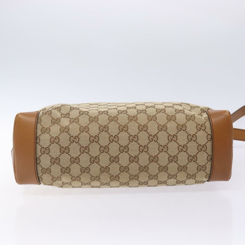 【日本直送】GUCCI GG帆布織帶雪莉線單肩包 米色 銀色 308930 正品 ep9380-4