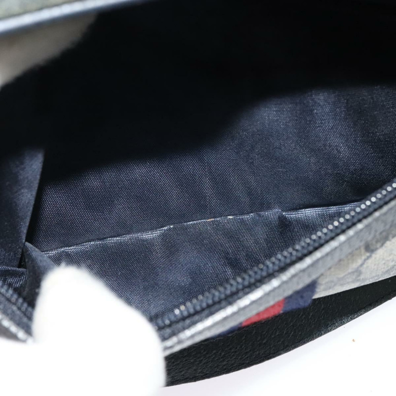 【日本直送】GUCCI GG Supreme Sherry Line 單肩包 PVC 海軍藍 金色 68 02 004 正品 134764-10