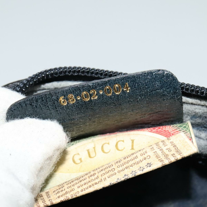 【日本直送】GUCCI GG Supreme Sherry Line 單肩包 PVC 海軍藍 金色 68 02 004 正品 134764-11
