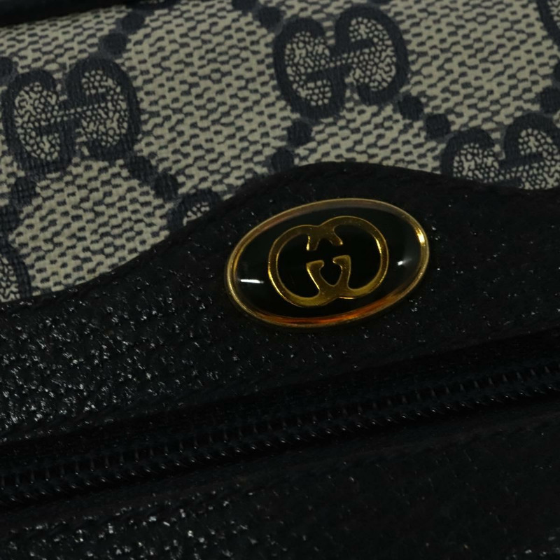 【日本直送】GUCCI GG Supreme Sherry Line 單肩包 PVC 海軍藍 金色 68 02 004 正品 134764-16