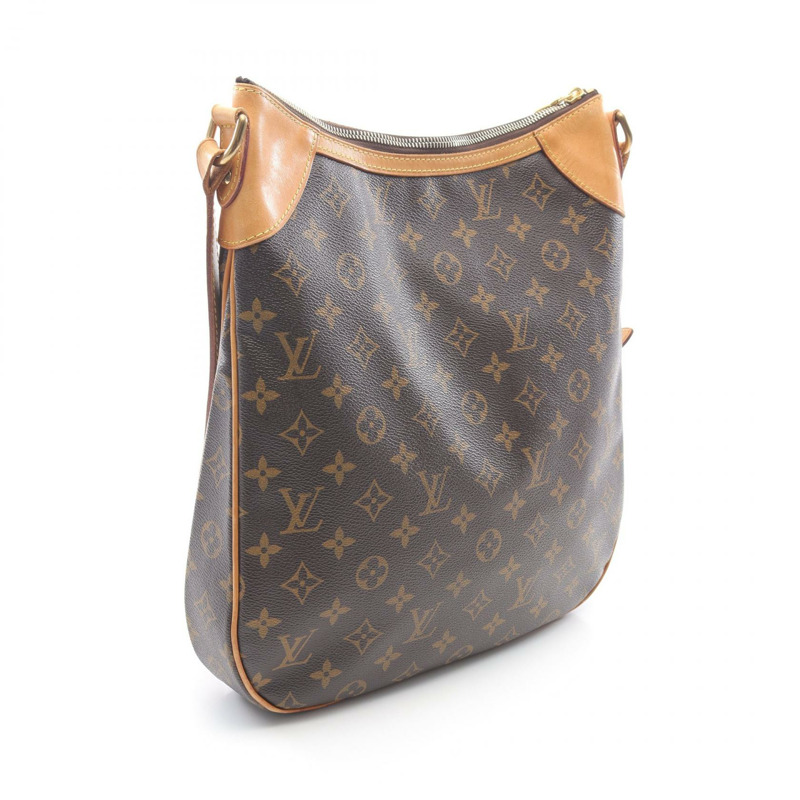 LOUIS VUITTON Odeon 中型單肩包 M56389 Monogram 帆布棕色二手女士 LV-1