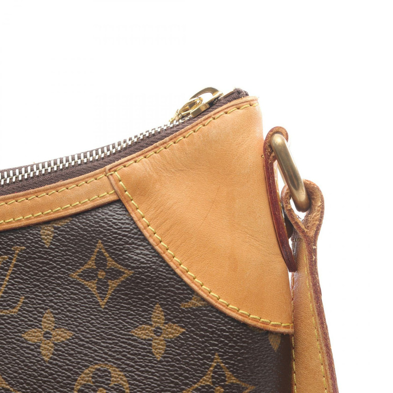 LOUIS VUITTON Odeon 中型單肩包 M56389 Monogram 帆布棕色二手女士 LV-7
