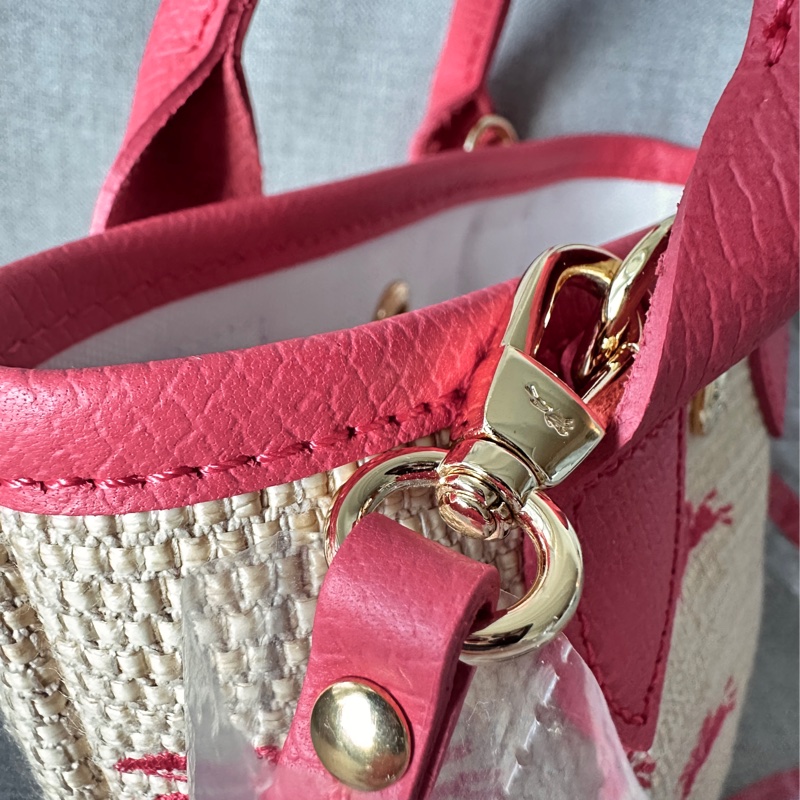 Longchamp 三用刺繡草編包-2