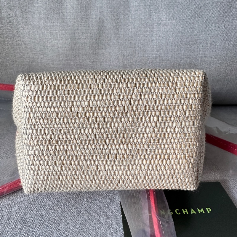 Longchamp 三用刺繡草編包-3