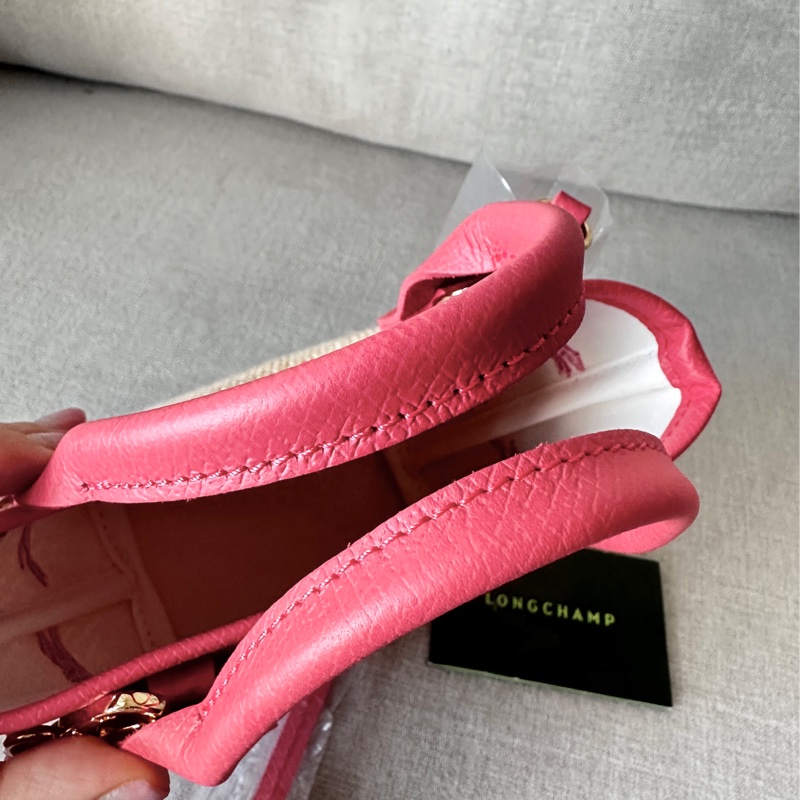 Longchamp 三用刺繡草編包-5