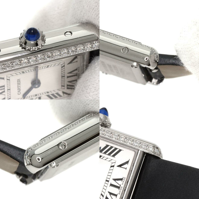 卡地亞 Tank Must de W4TA0016 SM 女士不鏽鋼皮革腕錶-7