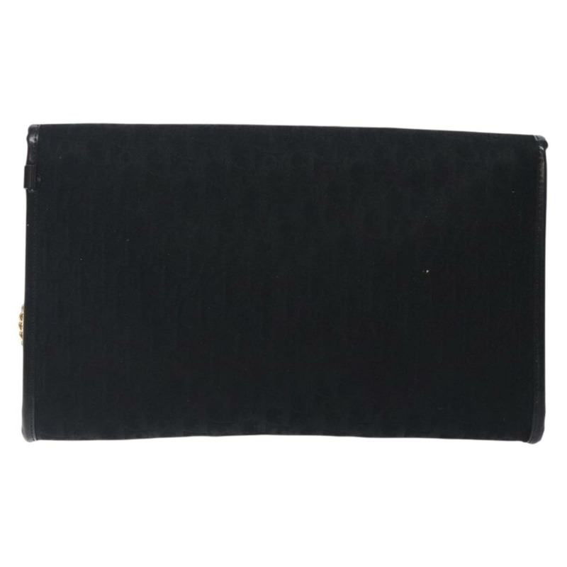【日本直送】Christian Dior Trotter 帆布鏈條單肩包 黑金 正品 132040-1