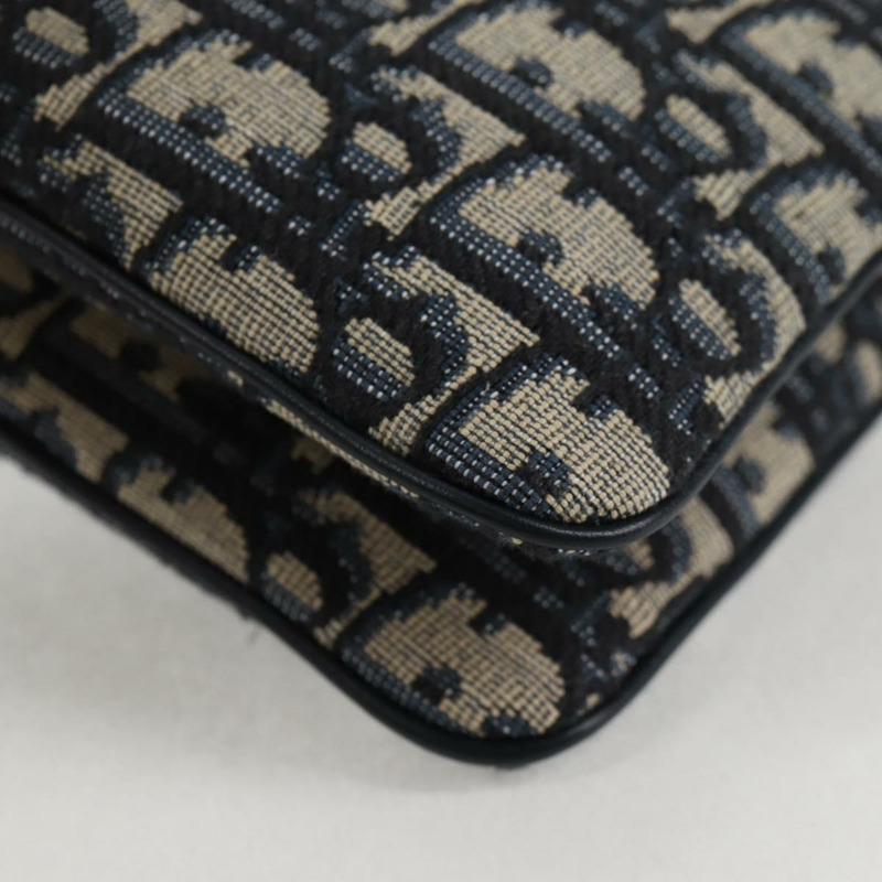 【日本直送】Christian Dior Trotter 帆布肩背包 海軍藍金色 正品 128034SM-14