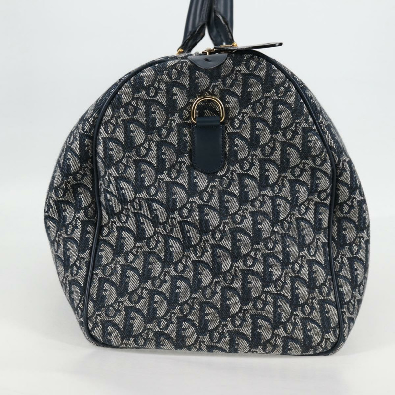 【日本直送】Christian Dior Trotter 帆布波士頓包 海軍藍金色 正品 129964V-3