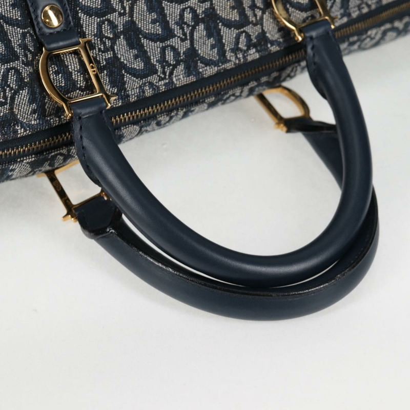 【日本直送】Christian Dior Trotter 帆布波士頓包 海軍藍金色 正品 129964V-6