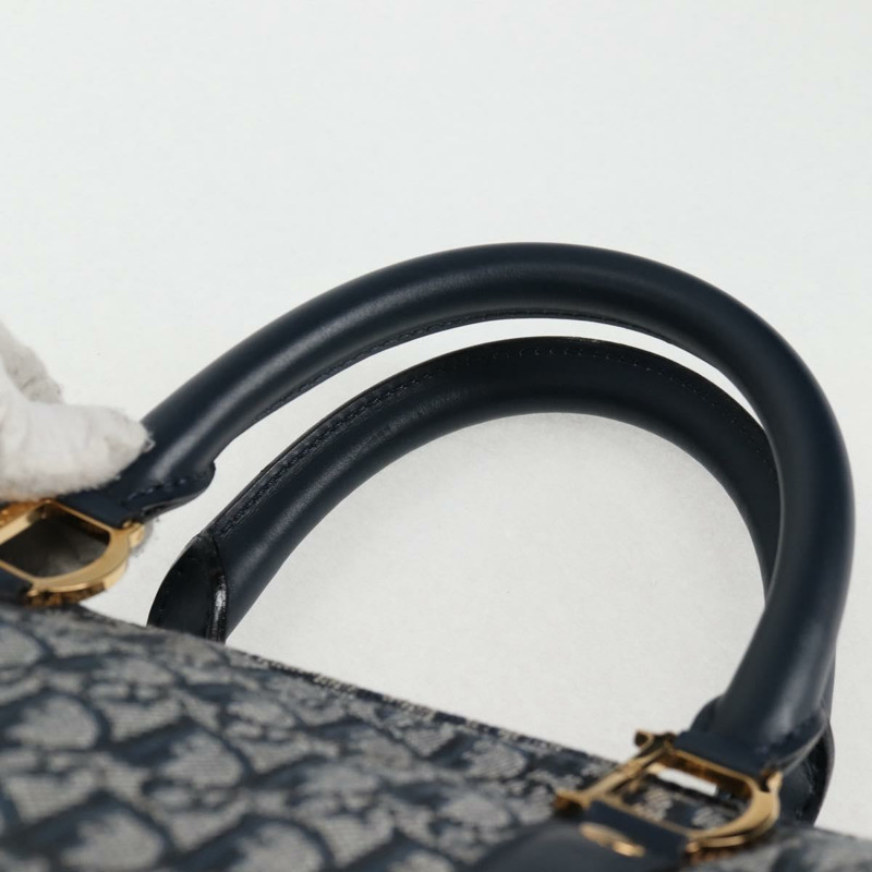 【日本直送】Christian Dior Trotter 帆布波士頓包 海軍藍金色 正品 129964V-7