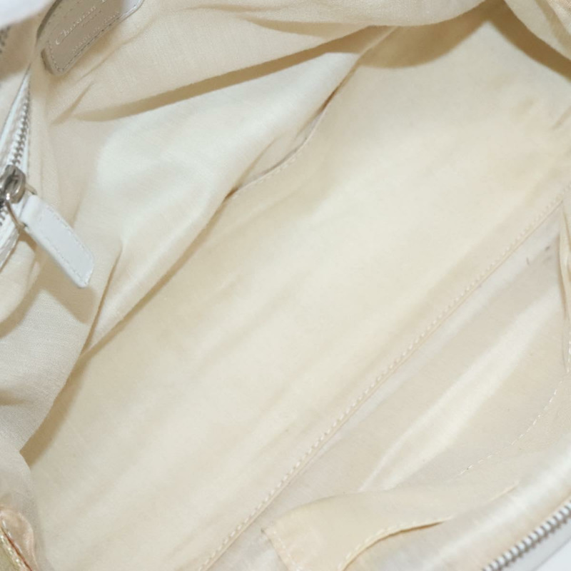 【日本直送】Christian Dior 手提包 拉菲草皮革 米色 白色 銀色 正品 132563-10