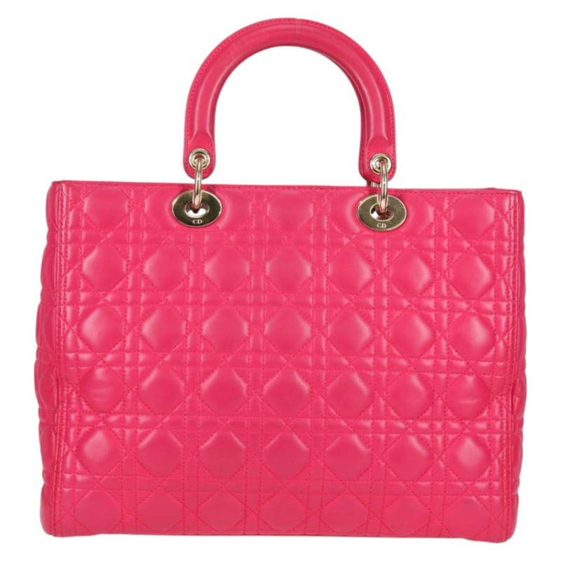 【日本直送】Christian Dior Canage 手提包 小羊皮 2 款 粉紅金 正品 BA4069A-1