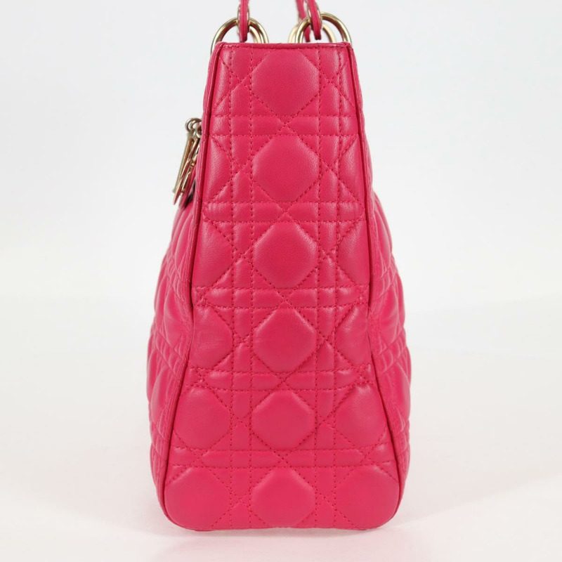 【日本直送】Christian Dior Canage 手提包 小羊皮 2 款 粉紅金 正品 BA4069A-2