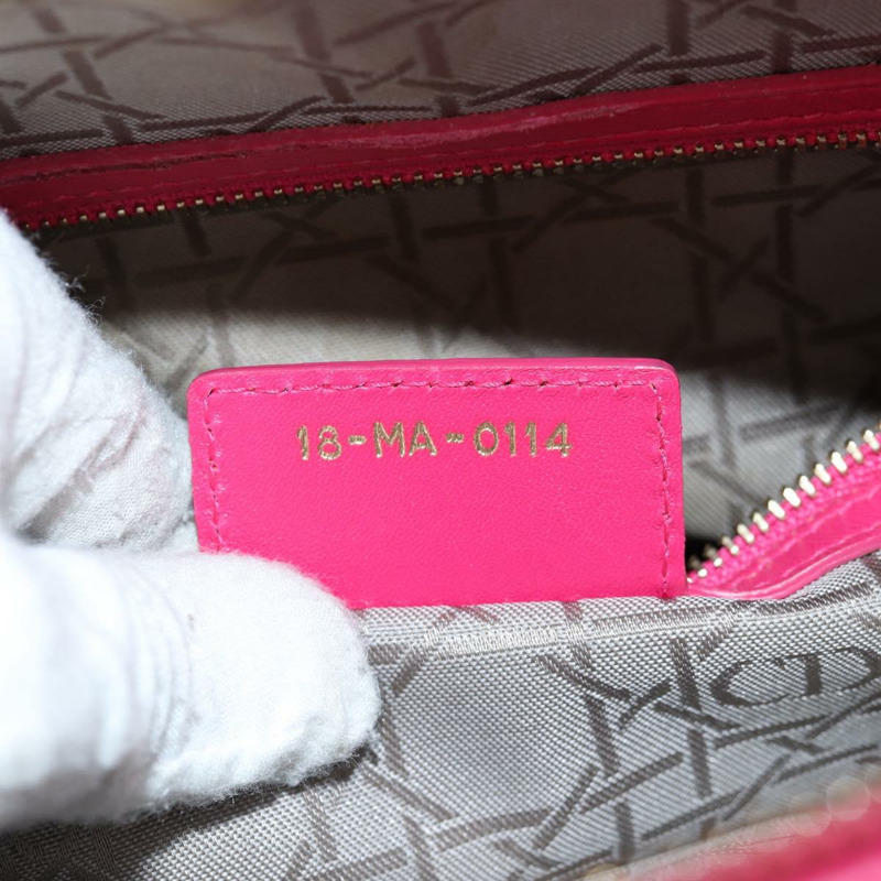 【日本直送】Christian Dior Canage 手提包 小羊皮 2 款 粉紅金 正品 BA4069A-11