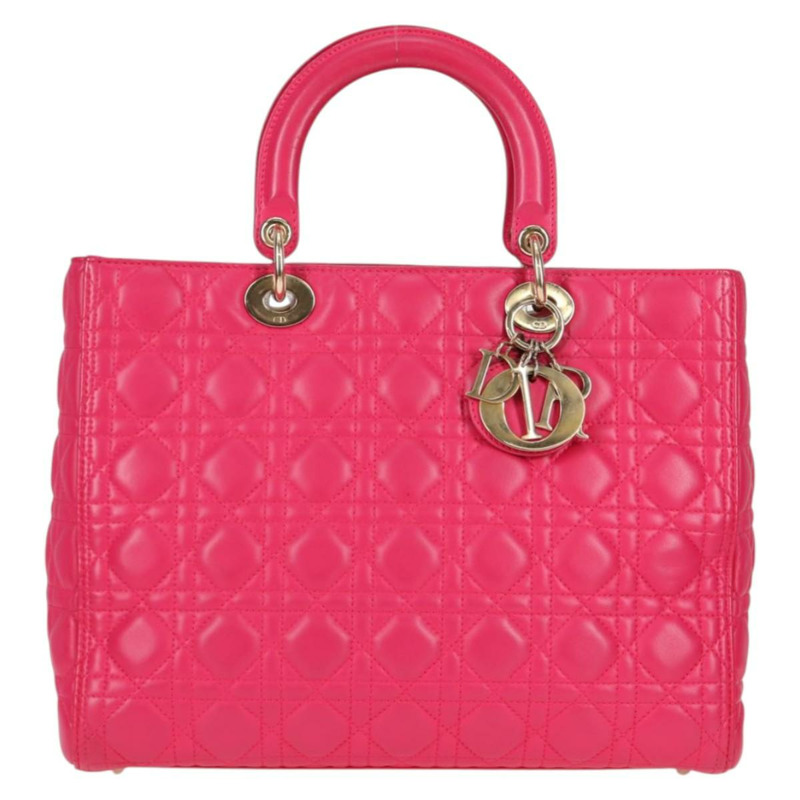 【日本直送】Christian Dior Canage 手提包 小羊皮 2 款 粉紅金 正品 BA4069A-12