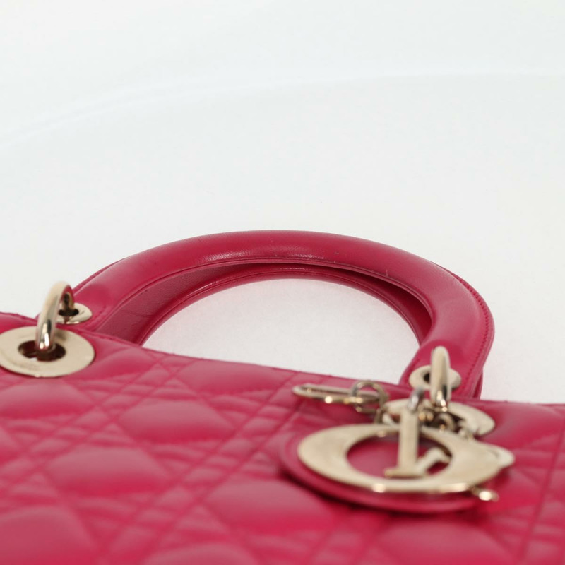 【日本直送】Christian Dior Canage 手提包 小羊皮 2 款 粉紅金 正品 BA4069A-13