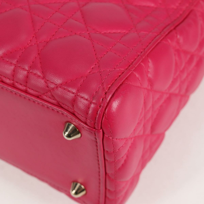【日本直送】Christian Dior Canage 手提包 小羊皮 2 款 粉紅金 正品 BA4069A-14
