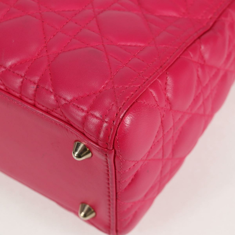 【日本直送】Christian Dior Canage 手提包 小羊皮 2 款 粉紅金 正品 BA4069A-16