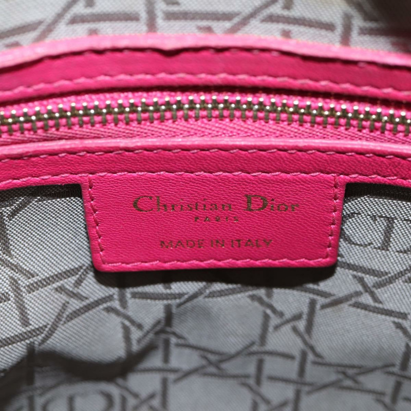 【日本直送】Christian Dior Canage 手提包 小羊皮 2 款 粉紅金 正品 BA4069A-18