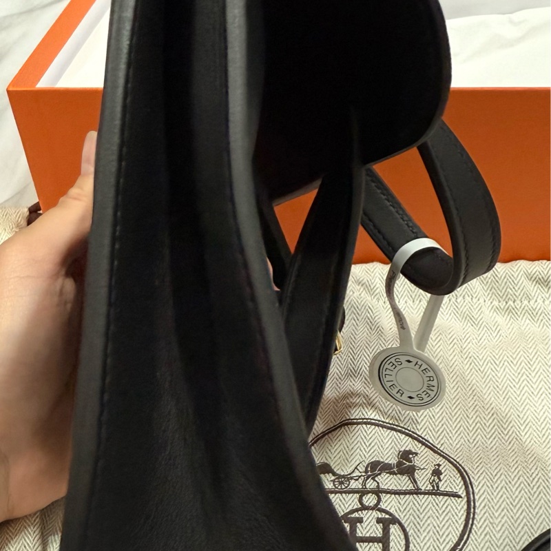 Hermes mini Halzan 黑金 2025 K刻 全新-9