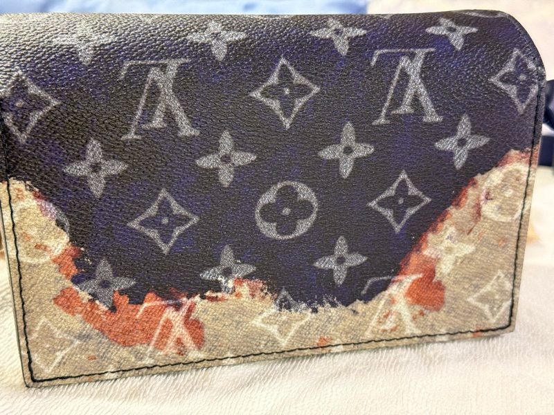 Louis Vuitton steamer wallet暈染系列全新-6