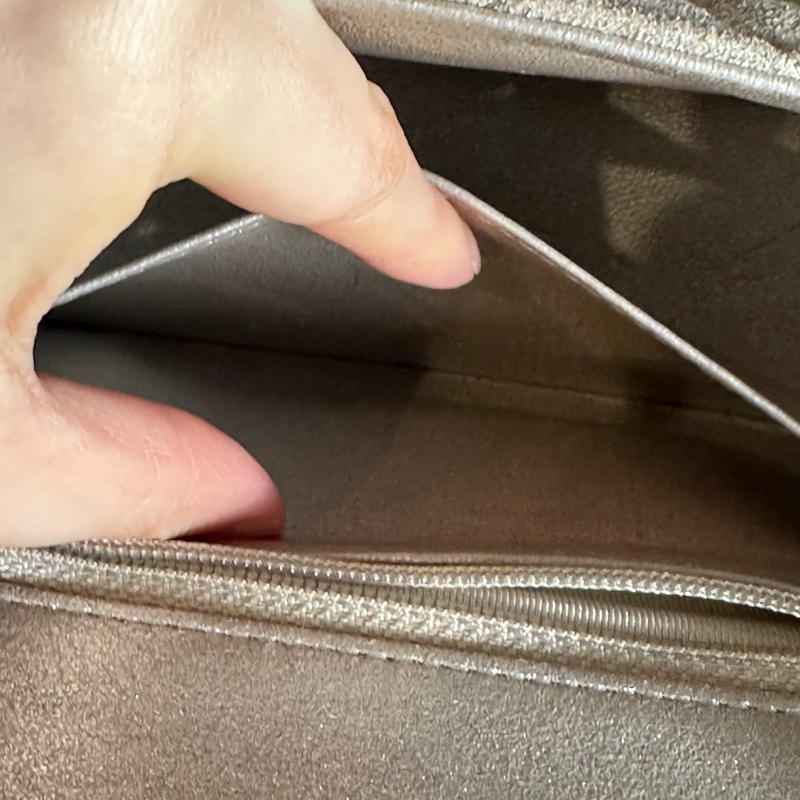 99新全配🈶️購證❤️香奈兒 #銀灰色 #香檳色 #牛皮 #方胖子-18