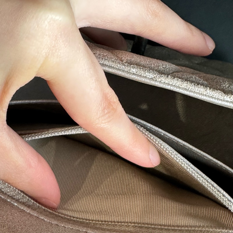 99新全配🈶️購證❤️香奈兒 #銀灰色 #香檳色 #牛皮 #方胖子-19