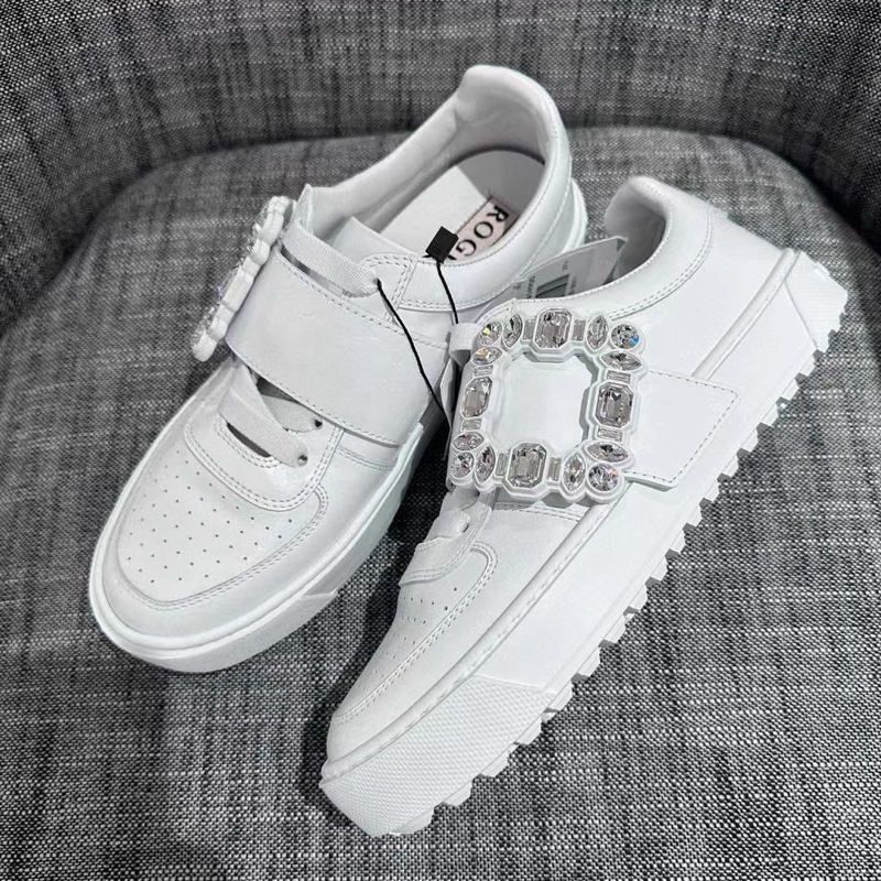 促銷品 Roger Vivier Very 鑽扣 皮革運動鞋 35 35.5 碼-1