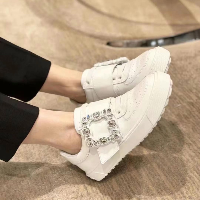 促銷品 Roger Vivier Very 鑽扣 皮革運動鞋 35 35.5 碼-3