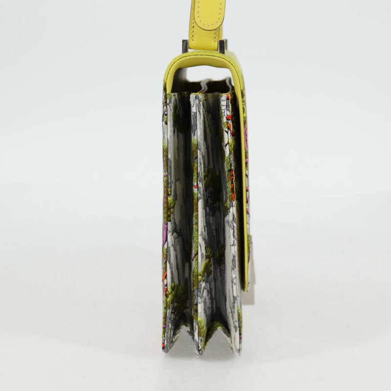 【日本直送】愛馬仕 (HERMES) 緞面黃銀色肩背包，貨號 131787SM-5