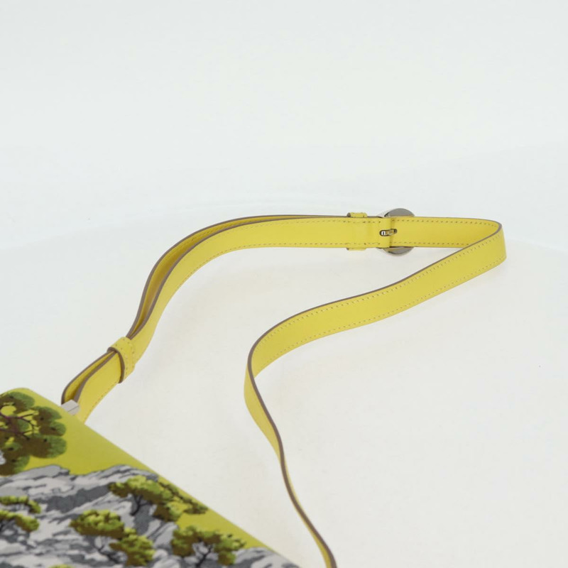 【日本直送】愛馬仕 (HERMES) 緞面黃銀色肩背包，貨號 131787SM-13