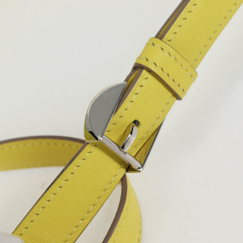 【日本直送】愛馬仕 (HERMES) 緞面黃銀色肩背包，貨號 131787SM-18