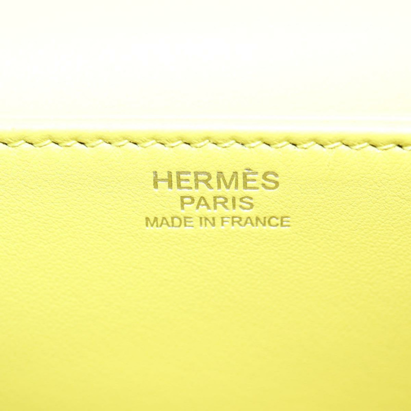 【日本直送】愛馬仕 (HERMES) 緞面黃銀色肩背包，貨號 131787SM-22