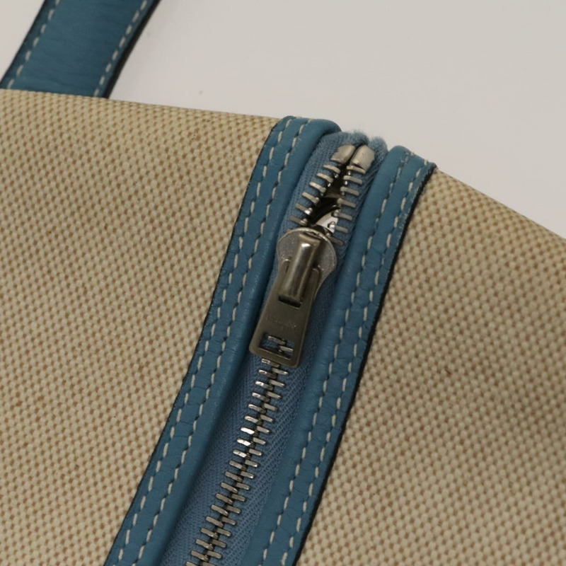 【日本直送】愛馬仕 Tower 灰褐色服裝罩 塗層帆布皮革 米色 銀色 正品 135514-9