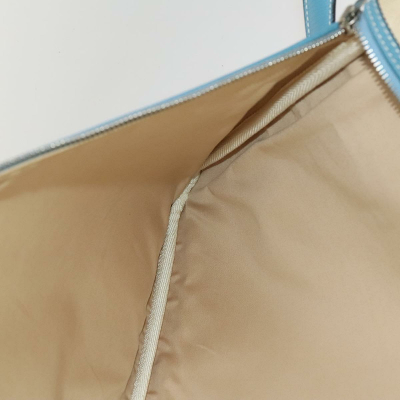 【日本直送】愛馬仕 Tower 灰褐色服裝罩 塗層帆布皮革 米色 銀色 正品 135514-19