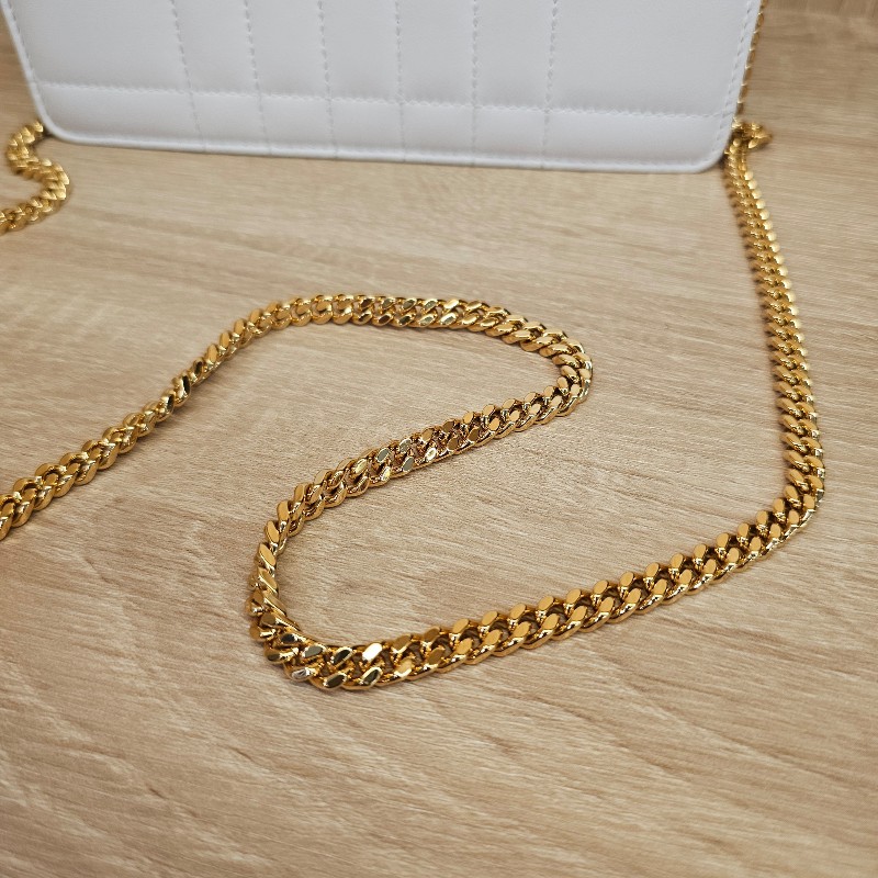 [ 出清甩賣😉] Burberry 白牛皮Lola下蓋斜背鏈包-16